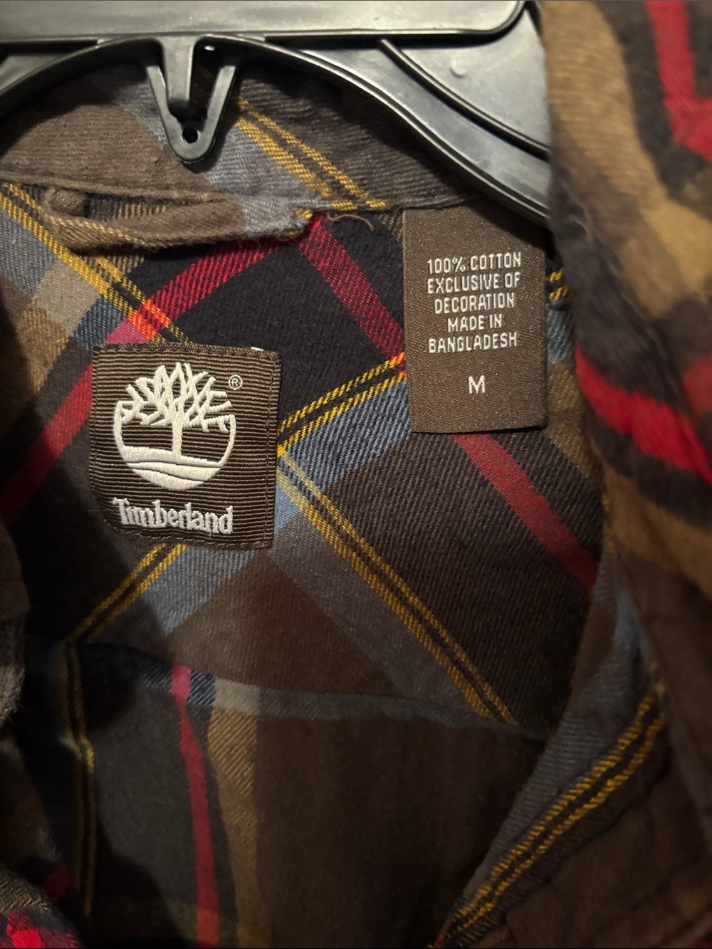 Timberland Brown Plaid Flannel Shirt Jacket